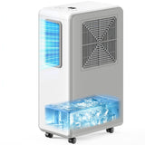 Portable Air Conditioner 4 in 1 Air Conditioning Unit Cooling & Dehumidifier & Cooling Fan Ultra Quiet, 24H Timer Powerful Mobile AC Unit Cooling for Home,Office（white）