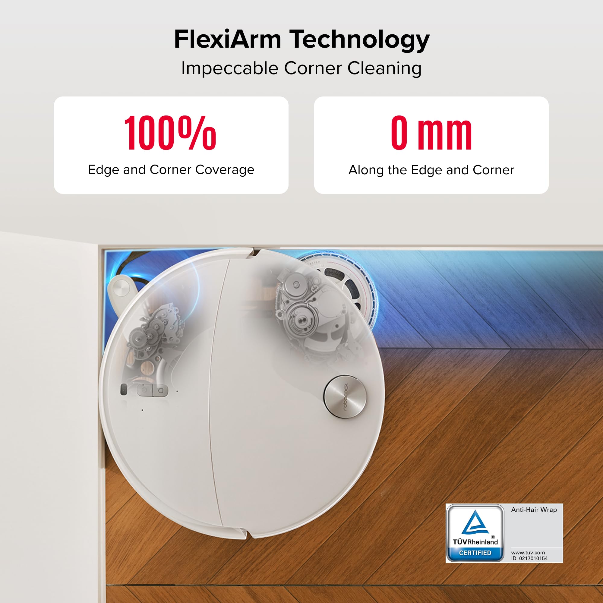 roborock Qrevo Curv 2 Pro Robot Vacuum Cleaner with Mop, 25,000 Pa Suction, Zero-Tangle, 3.14-Inch Ultra Slim, AI Obstacle Avoidance, 100°C Hot-Water Mop Washing, Multifunctional Dock 3.0 Hygiene+
