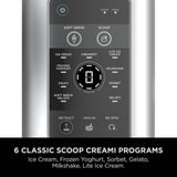 Ninja CREAMi Scoop and Swirl Soft Serve and Ice Cream Maker with 2x Tubs, 13 Functions, Makes Ice Cream, Soft Serve, Gelato, Sorbet, Milkshakes and More, Mix-In Option, Platinum Silver, NC701UK