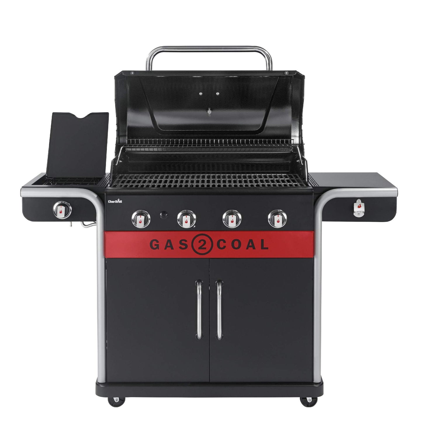 Char-Broil Gas2Coal 440 Hybrid Grill Gas Barbecue, Black, 61 x 24 x 46 cm