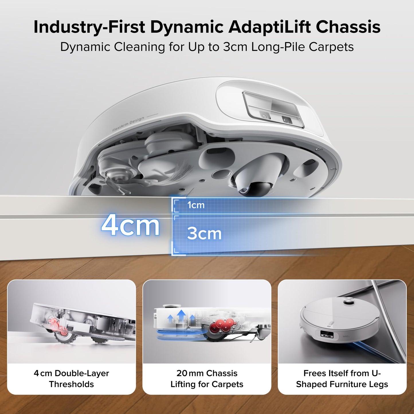 roborock Qrevo Curv 2 Pro Robot Vacuum Cleaner with Mop, 25,000 Pa Suction, Zero-Tangle, 3.14-Inch Ultra Slim, AI Obstacle Avoidance, 100°C Hot-Water Mop Washing, Multifunctional Dock 3.0 Hygiene+