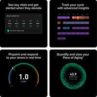 WHOOP Peak – 12-Month Membership – 5.0 Health and Fitness Wearable – 24/7 Activity & Sleep Tracker with Heart Rate, HRV, Stress Monitor, Personalized Coaching, Healthspan – 14+ Days Battery Life