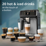 PHILIPS 5500 Series Bean to Cup Coffee Machine – 20 Hot & Iced drinks, LatteGo Milk Frother, Fastest-to-Clean, 40% Quieter, Ceramic Grinder, Fully Automatic Espresso & Cappuccino maker – EP5546/70