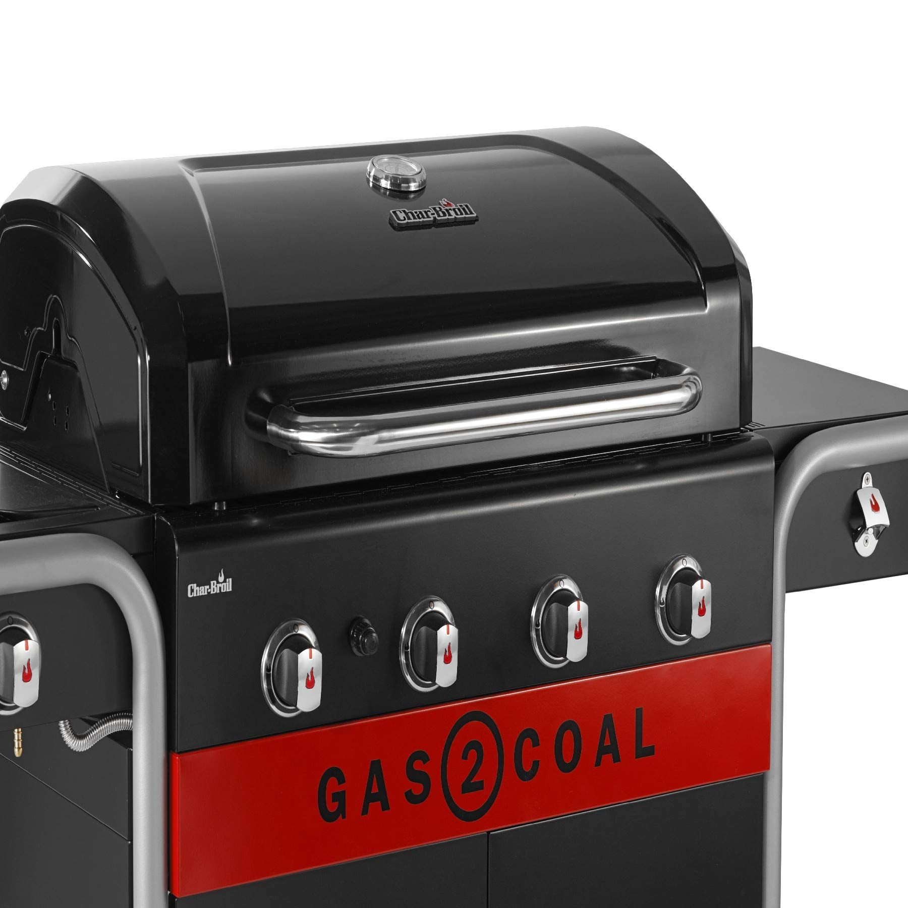 Char-Broil Gas2Coal 440 Hybrid Grill Gas Barbecue, Black, 61 x 24 x 46 cm