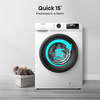 Hisense 1Q Series WF1Q9041BW Freestanding 9 KG Front Load Washing Durable Inverter Machine, Steam Wash, Quick Wash, 15 Washing Programs 1400 RPM White - Energy Rating A