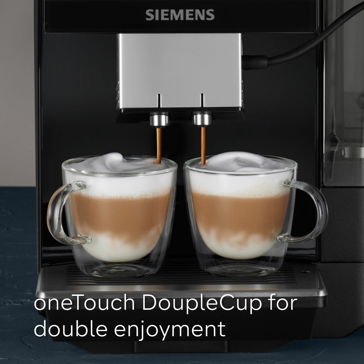 SIEMENS EQ700 Fully Automatic Bean to Cup Coffee Machine, 5" Touch Screen Display, Cold Brew/Slow Brew, Cappuccinatore, 30+ Coffee Beverages, Home Connect, TP713GB9