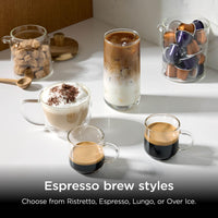 Ninja Prestige 2-in-1 Filter Coffee and Pod Capsule Machine with Built-in Milk Frother, Make Lattes, Iced Coffee and Flat Whites, Gunmetal CFN802UKGM