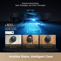 DREAME X60 MAX Ultra Full Robot Vacuum Cleaner and Mop, Upgraded X50 Series, 3.13" (8cm), Ultra-Thin Design, 35,000Pa Suction, Self-Emptying and Recharging, Self-Cleaning Mop