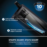 Ninja Foodi StaySharp Knife Block with Integrated Sharpener 5 Knives and Scissors (1 pair), Sharp 6-Piece Knife Set Chef, Bread, Slicing, Utility, Paring Knives & Scissors, Stainless Steel, K32006UK