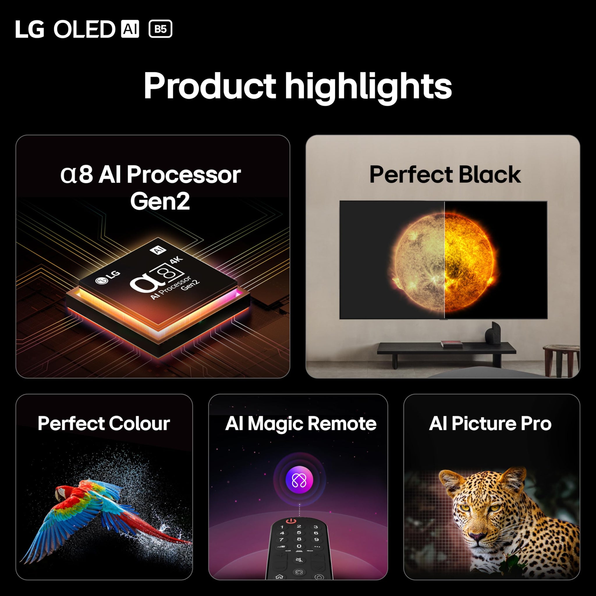 LG OLED55C55LA 55-Inch OLEDevo 4K UHD Smart TV, (α9 AI Processor Gen7, Dolby Atmos, Freeview Play and Amazon Alexa, 120Hz) [Model 2025]
