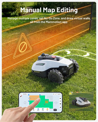 YUKA mini 2 800 Perimeter Cordless Robot Lawn Mower - Up to 800 m², 360° Navigation LiDAR + Camera with AI Driven Detection of Over 300 Obstacles, DropMow, 45% Slopes
