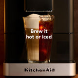 KitchenAid KF2 Fully Automatic Espresso Machine with Iced Coffee, Built-In Grinder, 7 Recipe Options, IntelliGrind Technology, Steam Wand, Matte Black