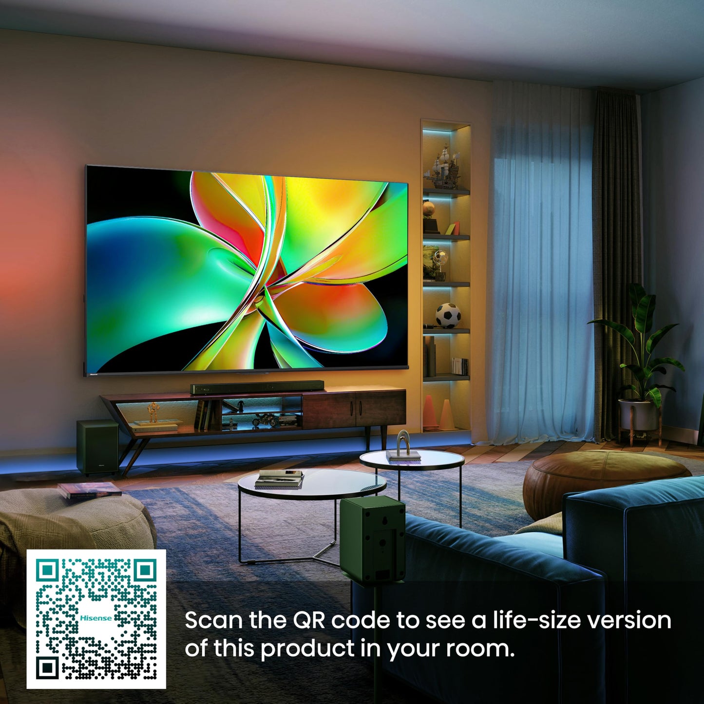 Hisense 85" 85E78QTUK PRO 144Hz QLED Smart AI TV - Hi-View AI Engine, 144Hz Game Mode PRO, Dolby Atmos, Quantum Dot Colour with Freely, Disney +, YouTube, Netflix