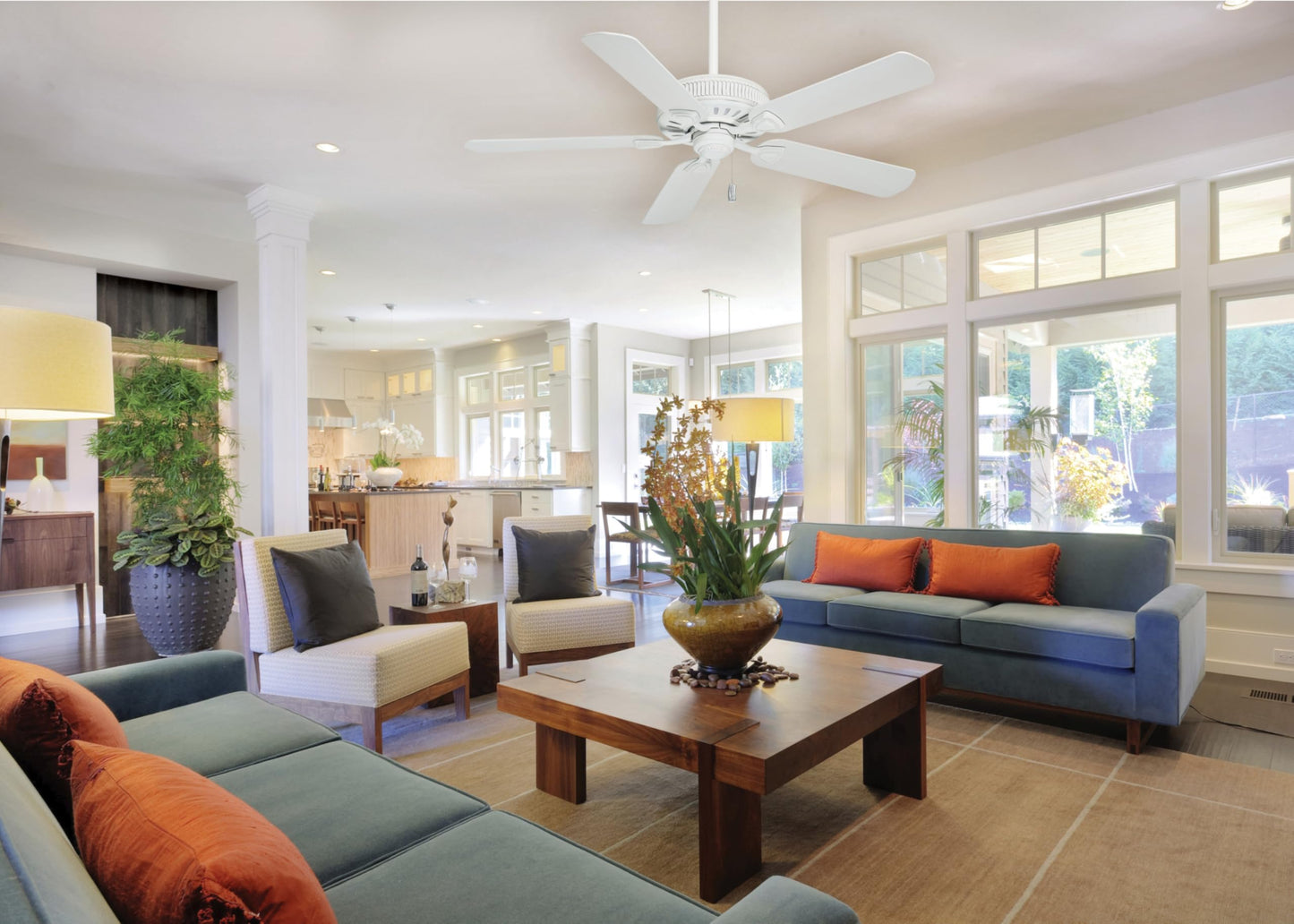 Casablanca Ainsworth 54" Ceiling Fan with Five Espresso/Smoked Walnut Blades