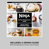 Ninja Perfect Temperature Kettle, 1.7L, LED Display, Easy to Use Kettle with Rapid Boil and Temperature Control & Hold, Black & Copper, KT200UKCP