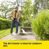 Kärcher K 4 Classic Home Pressure Washer, Pressure: max. 130 bar, Flow Rate: 420 l/h, Area: 30 m²/h, Water Filter, Weight: 4.6 kg, high-Pressure Gun, Dirt Blaster, Spray Lance, Home Kit