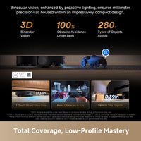 DREAME X60 MAX Ultra Full Robot Vacuum Cleaner and Mop, Upgraded X50 Series, 3.13" (8cm), Ultra-Thin Design, 35,000Pa Suction, Self-Emptying and Recharging, Self-Cleaning Mop