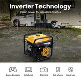 maXpeedingrods 3500W Portable Inverter Generator 4-Stroke Pure Sine Wave Petrol Generator for Camping, RV Travel, Home, or Jobsites