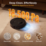 roborock Qrevo S Pro Robot Vacuum Cleaner with Mop, 18,500 Pa Suction, Upgraded from QV 35S, Anti-Tangle, Smart Obstacle Avoidance, Custom Carpet Strategy, 75°C Mop Self-Cleaning, All-in-One Dock