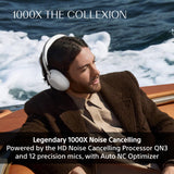 SONY 1000X THE COLLEXION Luxury Over-Ear Wireless Bluetooth Headphones, Studio-Grade Hi-Res Sound,Premium Noise Cancelling, 360 Spatial Audio, Durable Case, iOS & Android – Platinum, New Model