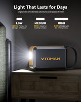 VTOMAN Jump 100 Portable Power Station 100W-89.6Wh Solar Generator LiFePO4 Battery Power Station, AC 100W(peak 200W) Outlet and PD 65W Fast Charge, Fast Charging for Camping, Emergency,Home Backup