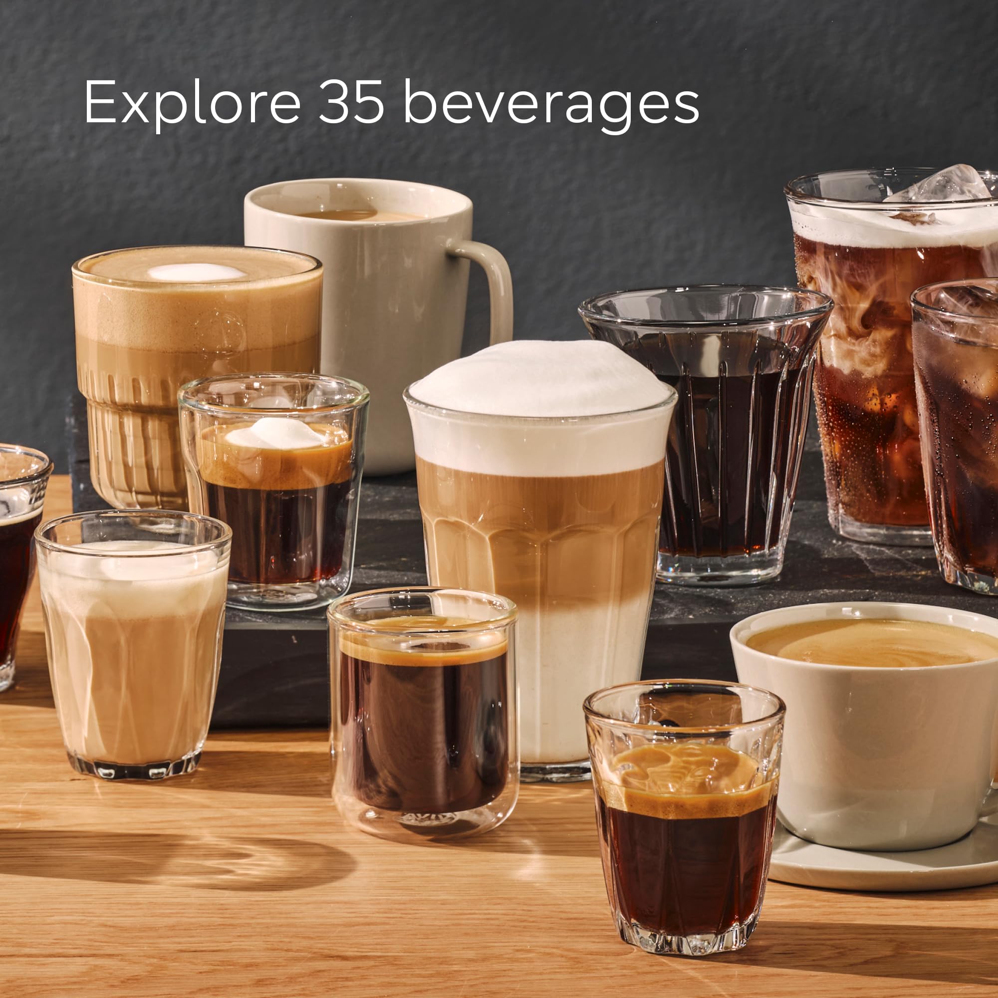 SIEMENS EQ700 Fully Automatic Bean to Cup Coffee Machine, 5" Touch Screen Display, Cold Brew/Slow Brew, Cappuccinatore, 30+ Coffee Beverages, Home Connect, TP713GB9