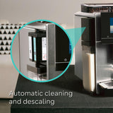 SIEMENS EQ900 Plus Fully Automatic Bean to Cup Coffee Machine, 6.8" Touch Screen Display, Auto Descaling/Cleaning, dual bean containers, baristaMode, beanIdent System, Home Connect, TQ907GZ3