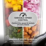 Ninja 3-in-1 Detect Power Blender Processor Pro, Powerful 1200W Blender, Food Processor Bowl, Dough Blade, 2x Single Serve Cups, Jug, Make Pizza Dough, Blend, Chop & Mix, Stone Gold, TB401UKSTGD
