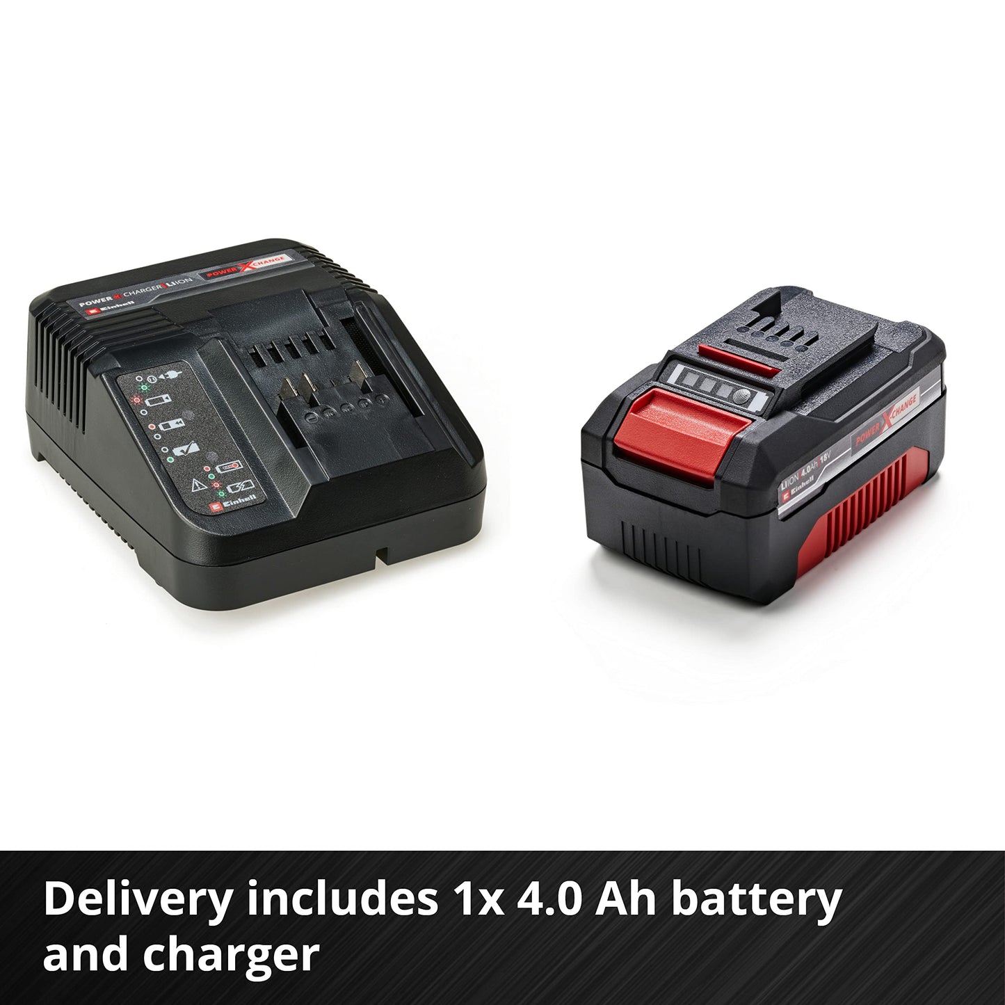Einhell Cordless Lawnmower with Battery and Charger 18V Power X-Change, 33cm Cutting Width, Brushless Motor, 30L Grass Box, 5 Cutting Heights GE-CM 18/33 Li Battery Lawn Mower