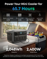 Anker SOLIX C2000 Gen 2 Portable Power Station, 2400W (Peak 4000W) Solar Generator, 2048Wh LiFePO4 Battery, Fast Charge 100% in 58 Min, Home Backup, Emergency, Camping & RVing