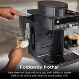 Ninja Prestige 2-in-1 Filter Coffee and Pod Capsule Machine with Built-in Milk Frother, Make Lattes, Iced Coffee and Flat Whites, Gunmetal CFN802UKGM