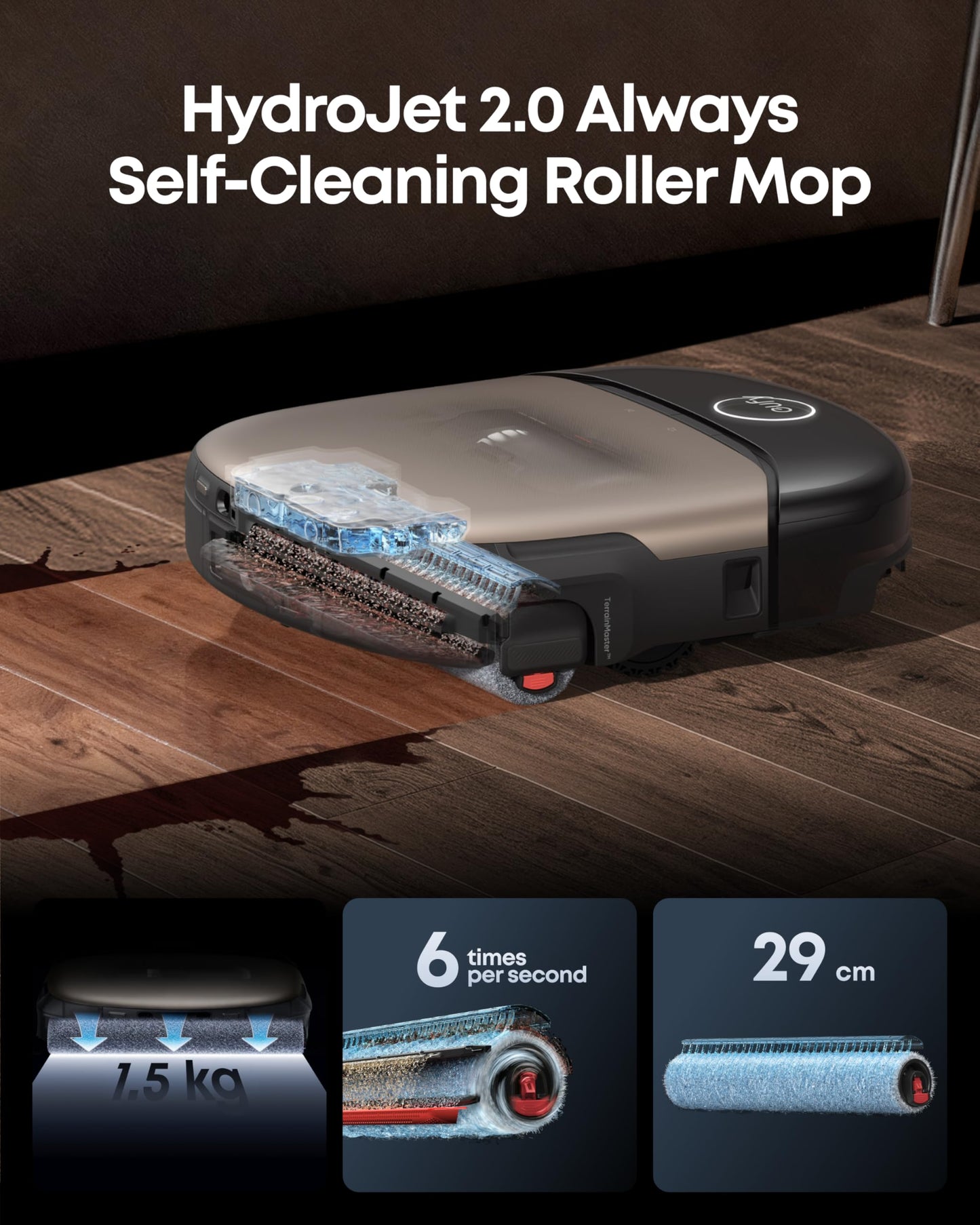 eufy New 2026 Robot Vacuum Cleaner With Mop, Omni S2, Long-Lasting 30,000 Pa Suction, HydroJet 2.0 Self‑Cleaning Roller Mop, CleanMind AI Navigation, All‑in‑One Station, Home-Cleaning Robot