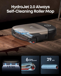 eufy New 2026 Robot Vacuum Cleaner With Mop, Omni S2, Long-Lasting 30,000 Pa Suction, HydroJet 2.0 Self‑Cleaning Roller Mop, CleanMind AI Navigation, All‑in‑One Station, Home-Cleaning Robot
