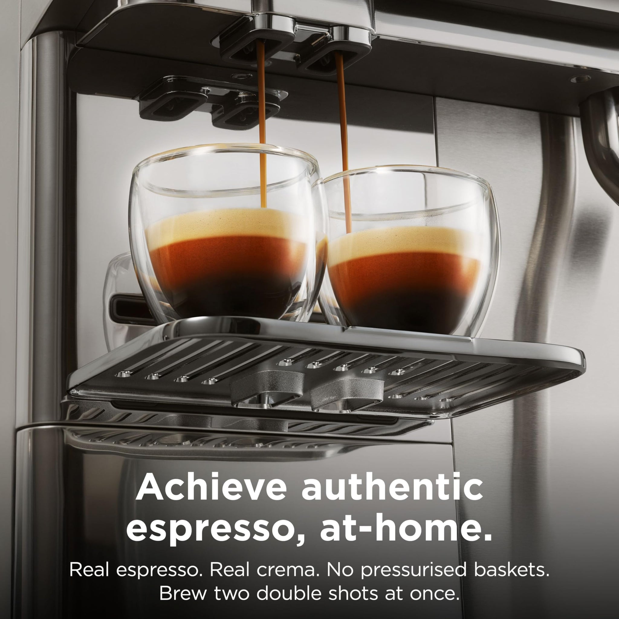 Ninja AutoBarista Automatic Espresso, Filter Coffee and Cold Brew Machine, 10 Drink Programs and 4 Milk Froth Presets, 250g Hopper, Dishwasher Safe Removable Parts, Silver AE1001UK