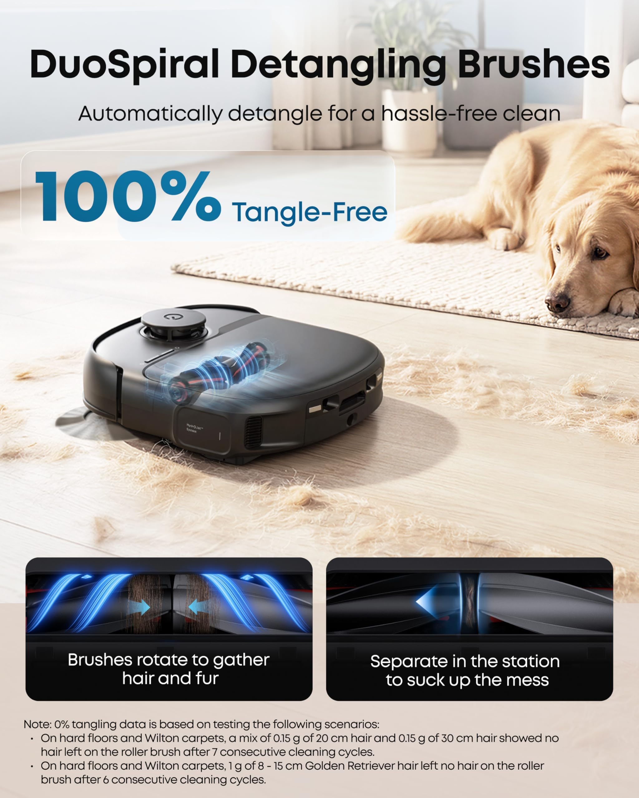 eufy New Robot Vacuum Cleaner With Mop,C28 Omni,Self-Cleaning Roller Mop,Upgraded from X10 Pro,15,000Pa Suction,All-in-1 Station,Tangle-Free,Auto Mop Wash&Dry,AI Obstacle Avoidance,LiDAR Navigation