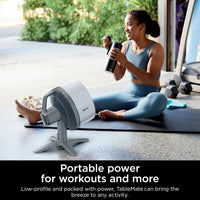 Shark FlexBreeze TableMate Cordless Fan, High-Velocity, Indoor & Outdoor Use, 20m Cooling Reach, Quiet & Portable, Weather-Resistant, 5 Speeds, Oscillating, Remote Control, FA150UK