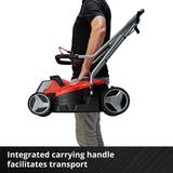 Einhell Cordless Lawnmower with Battery and Charger 18V Power X-Change, 33cm Cutting Width, Brushless Motor, 30L Grass Box, 5 Cutting Heights GE-CM 18/33 Li Battery Lawn Mower