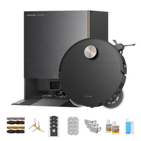 DREAME X60 MAX Ultra Full Robot Vacuum Cleaner and Mop, Upgraded X50 Series, 3.13" (8cm), Ultra-Thin Design, 35,000Pa Suction, Self-Emptying and Recharging, Self-Cleaning Mop