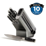 Ninja Foodi StaySharp Knife Block with Integrated Sharpener 5 Knives and Scissors (1 pair), Sharp 6-Piece Knife Set Chef, Bread, Slicing, Utility, Paring Knives & Scissors, Stainless Steel, K32006UK