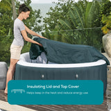 71" x 71" x 26"/1.80m x 1.80m x 66cm Ibiza EnergySense AirJet 6 Dark Green Square