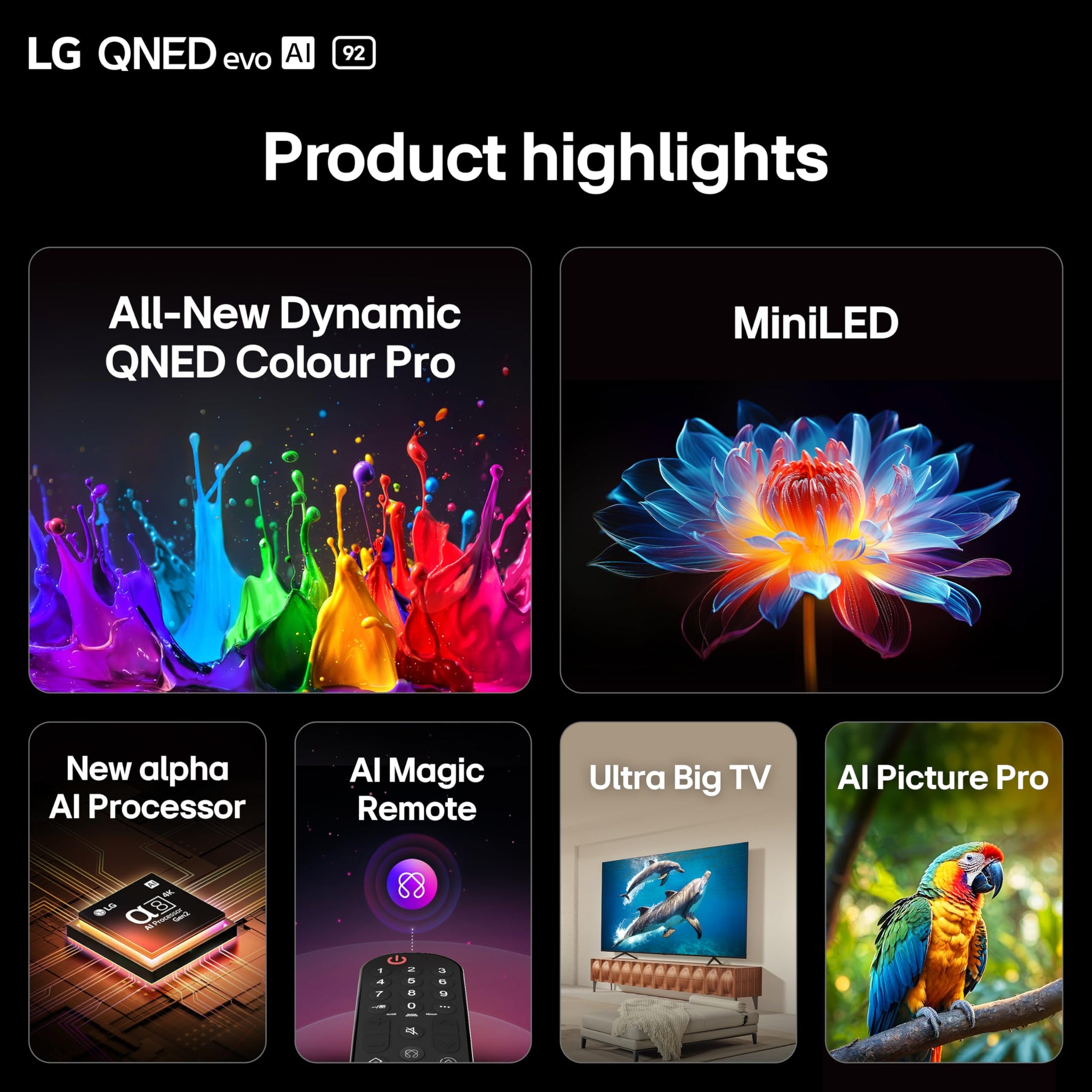 LG 75QNED80A6A 75-Inch 4K UHD Smart TV, (α7 AI Processor, Freeview Play and Amazon Alexa, 60Hz) [Model 2025]