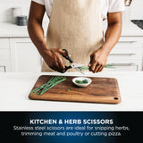 Ninja Foodi StaySharp Knife Block with Integrated Sharpener 5 Knives and Scissors (1 pair), Sharp 6-Piece Knife Set Chef, Bread, Slicing, Utility, Paring Knives & Scissors, Stainless Steel, K32006UK