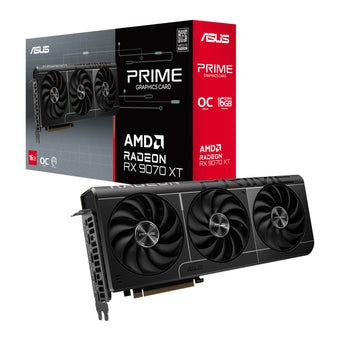 compare product ASUS PRIME RX9070 XT OC, PCIe5, 16GB DDR6, HDMI, 3 DP, 3030MHz Clock, Overclocked, Compact SFF-Ready