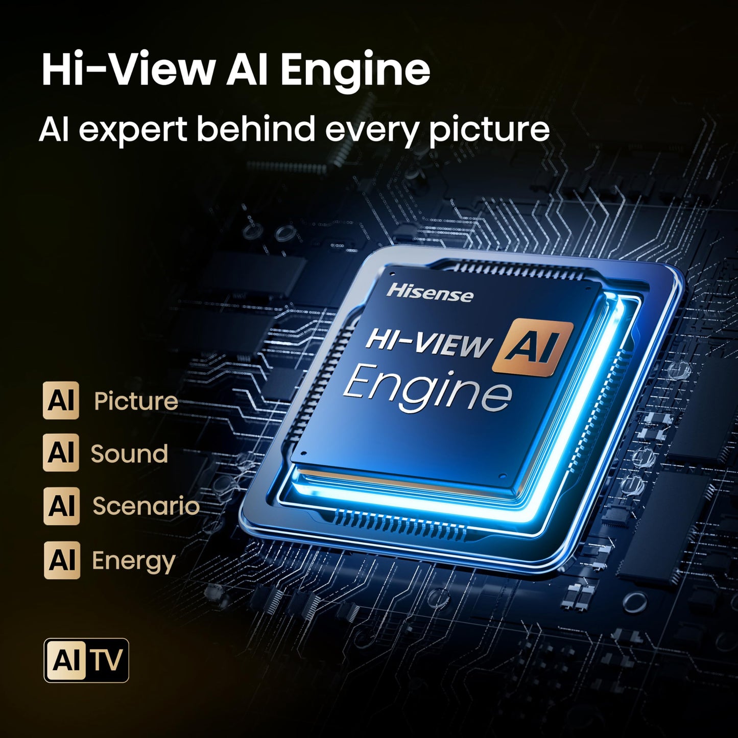 Hisense 65" 65U7QTUK MiniLED QLED 144Hz Smart AI TV - Hi-View AI Engine, 144Hz Game Mode PRO, 2.1 Channel, Dolby Atmos, Quantum Dot Colour, Anti-Reflection with Freely, Disney +, YouTube, Netflix