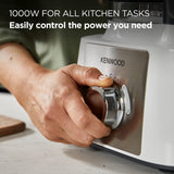 Kenwood FDP65.860WH food processor with 9 attachments. Express Serve and Dice, 1.5L Jug blender and mini chopper, White
