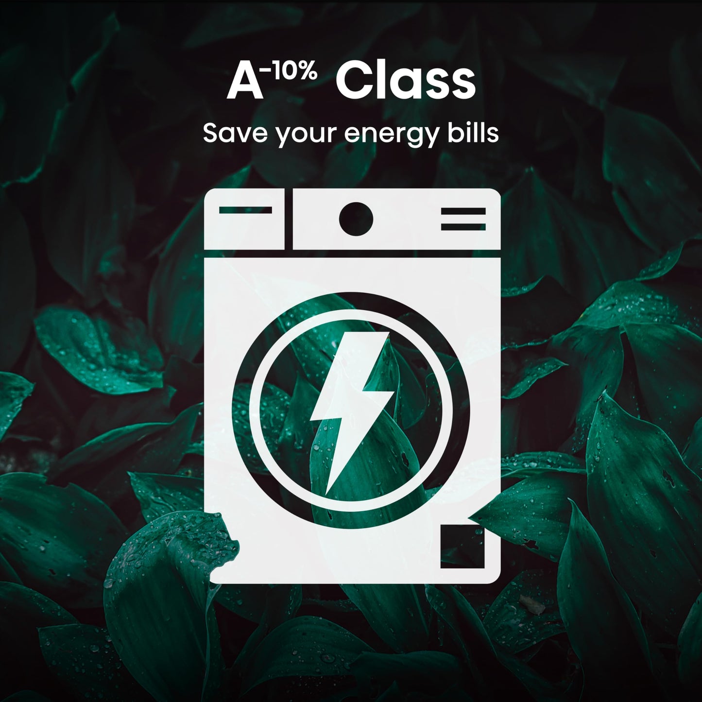 Hisense 1Q Series WF1Q1041BW Freestanding 10 KG Front Load Washing Durable Inverter Machine, Steam Wash, Quick Wash, 15 Washing Programs 1400 RPM White - Energy Rating A