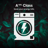 Hisense 1Q Series WF1Q1041BW Freestanding 10 KG Front Load Washing Durable Inverter Machine, Steam Wash, Quick Wash, 15 Washing Programs 1400 RPM White - Energy Rating A