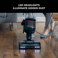 Shark Corded Upright Vacuum Cleaner 1.1L with Lift-Away Technology, Pet Model, LED Headlights, Anti-Allergen, 8m Cord, 750W, Pet, Crevice & Multi-Surface Tools, Red/Black, NV602UKT