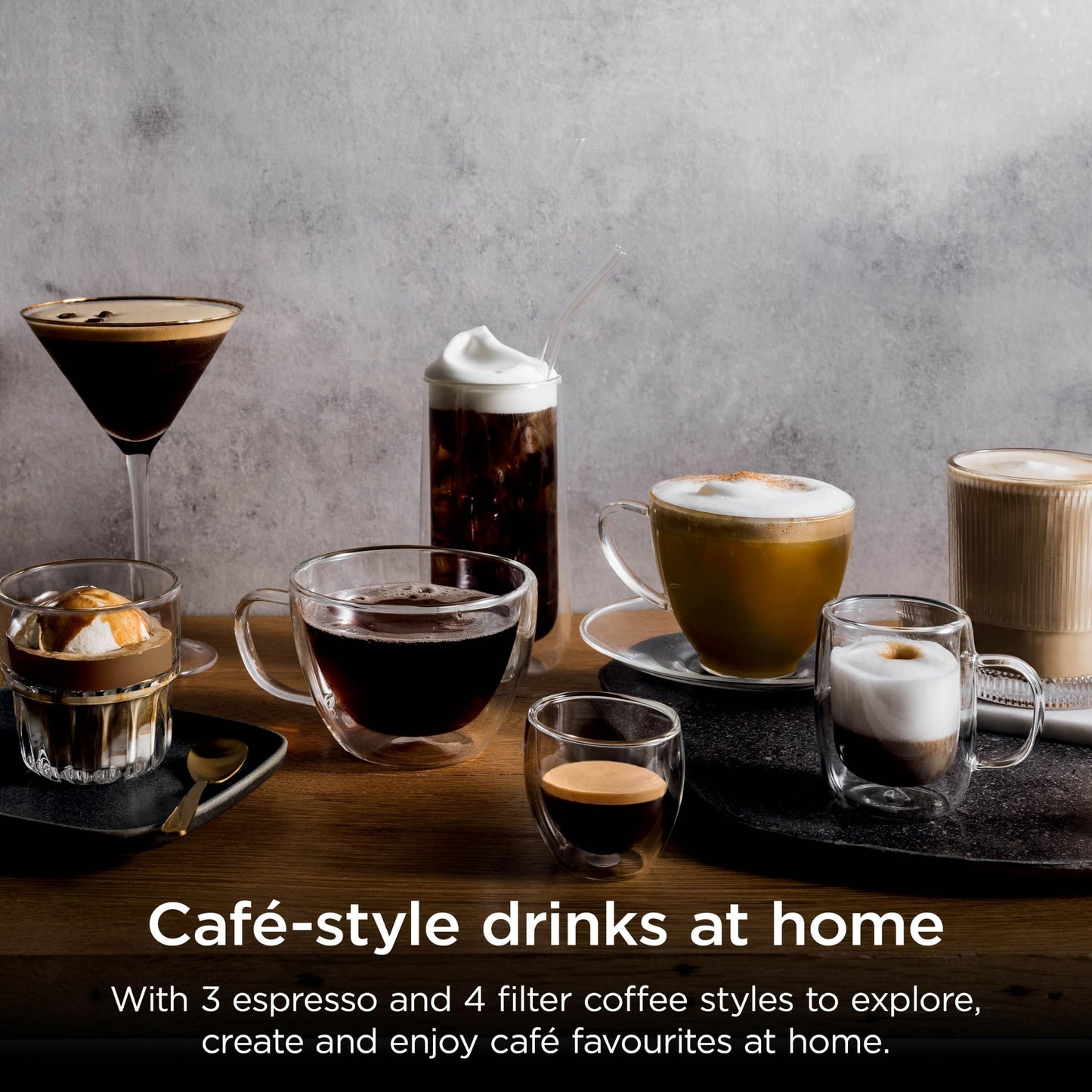 Ninja Luxe Premier 3-in-1 Coffee Machine, Latte, Cappuccino, Cold Brew & Espresso Maker With Built in Bean Grinder & Milk Frother, Easy to Use, 4 Automated Froth Presets, Gun Metal ES601UKGM