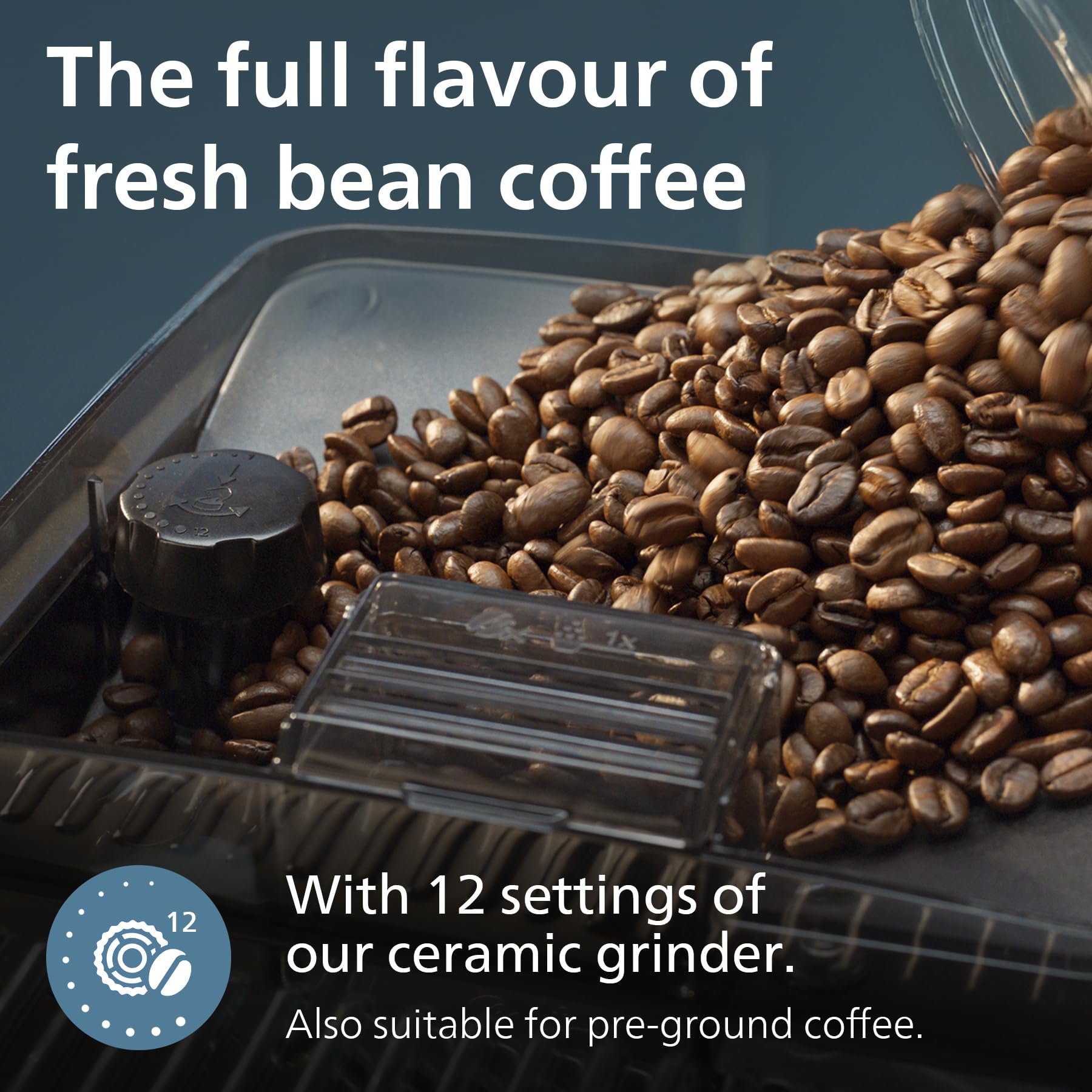 PHILIPS 5500 Series Bean to Cup Coffee Machine – 20 Hot & Iced drinks, LatteGo Milk Frother, Fastest-to-Clean, 40% Quieter, Ceramic Grinder, Fully Automatic Espresso & Cappuccino maker – EP5546/70